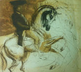 Guini lithographie Manège