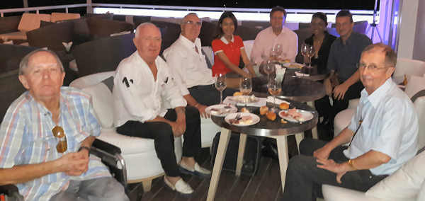 Dégustation de vin français au Rotary